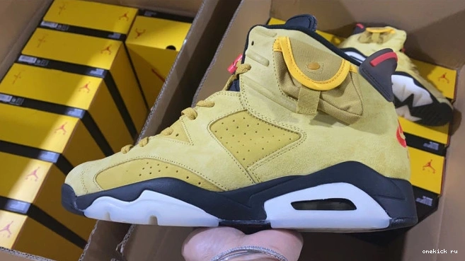 Rep Onekick X TRAVIS YELLOW 6 JORDAN CN1084-300 SCOTT AIR 0817